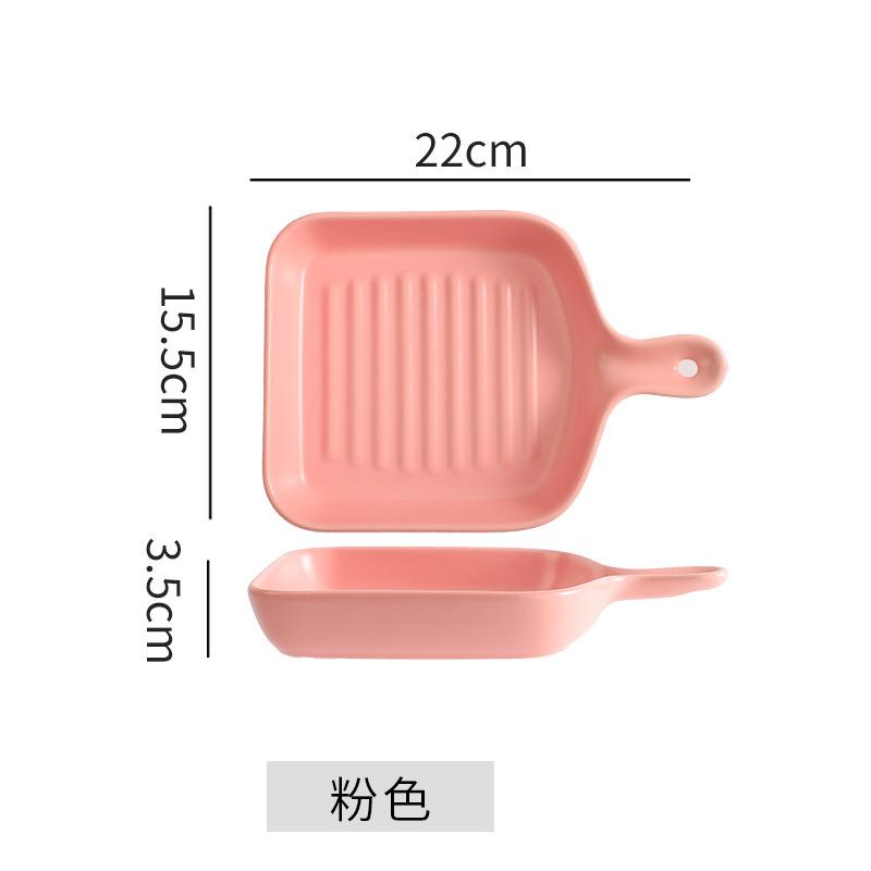 Plates Creative Internet Celebrity Plates Vegetable Plates Household Nordic Tableware Breakfast Plates Baking Bowls Oven Special Baking Trays