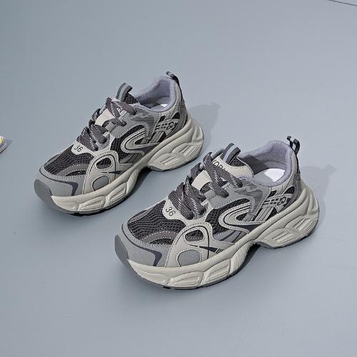 Fashion 2025 New Chunky Dad Shoes Women Spring Casual Breathable Mesh Platform Sneakers Comfortable Student Shoes