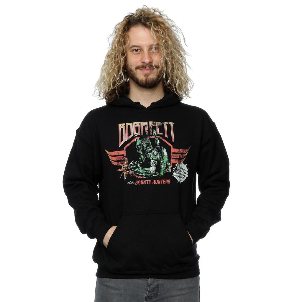 Star Wars Mens Boba Fett Rock Poster Hoodie