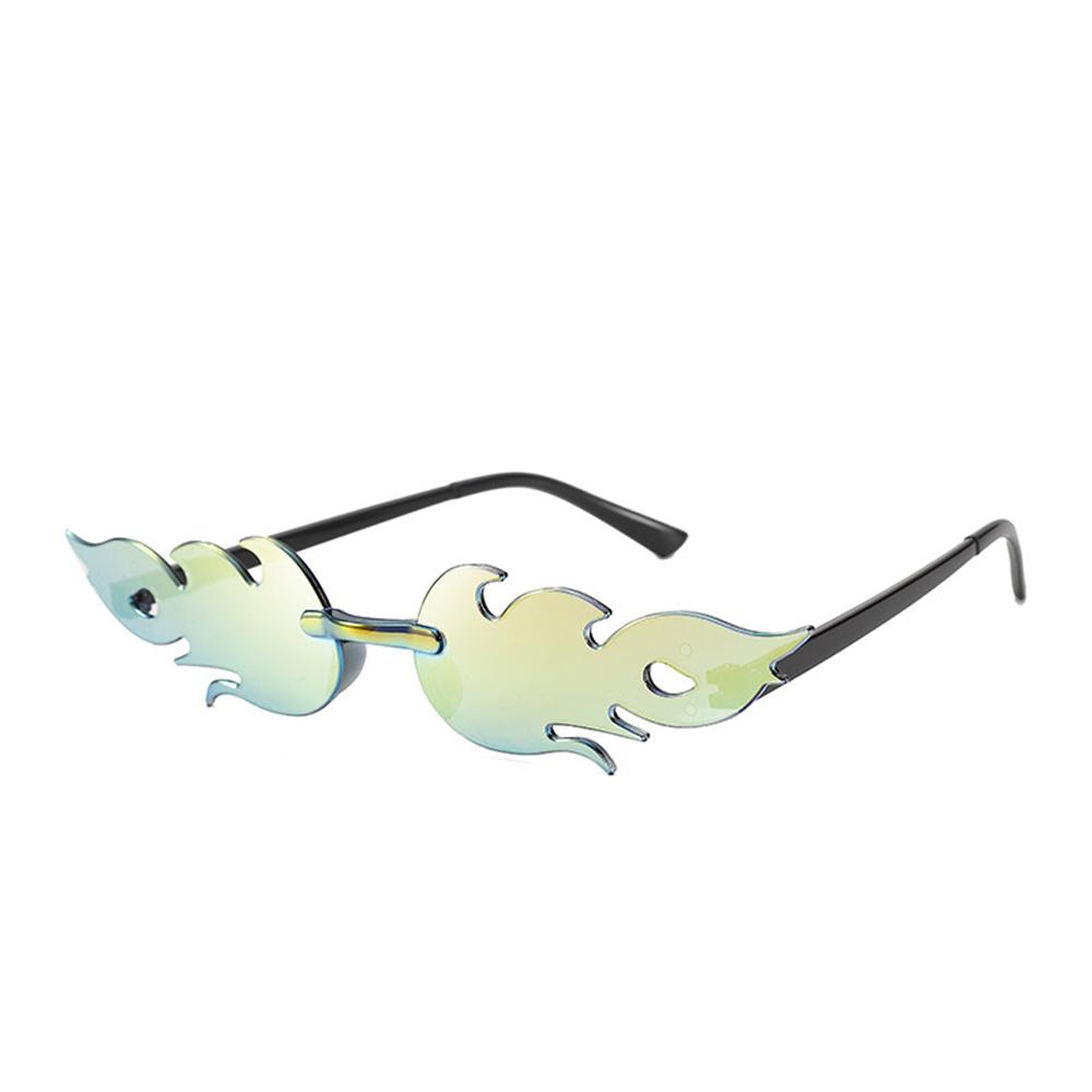 Flame Sunglasses All-in-one Mirror Glasses Sunglasses Portable Candy Color