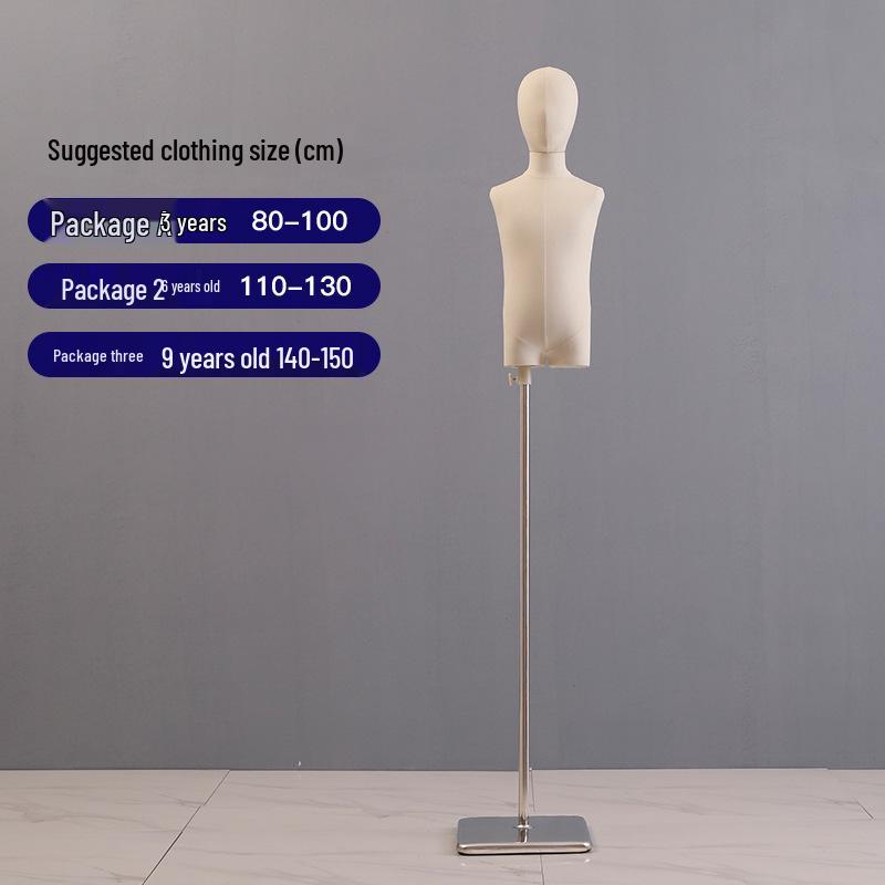 Mannechin Copii cu Picioare Despărțite: Stativ de Expunere Corp Întreg/Jumătate pentru Haine de Copii, Bărbați și Femei