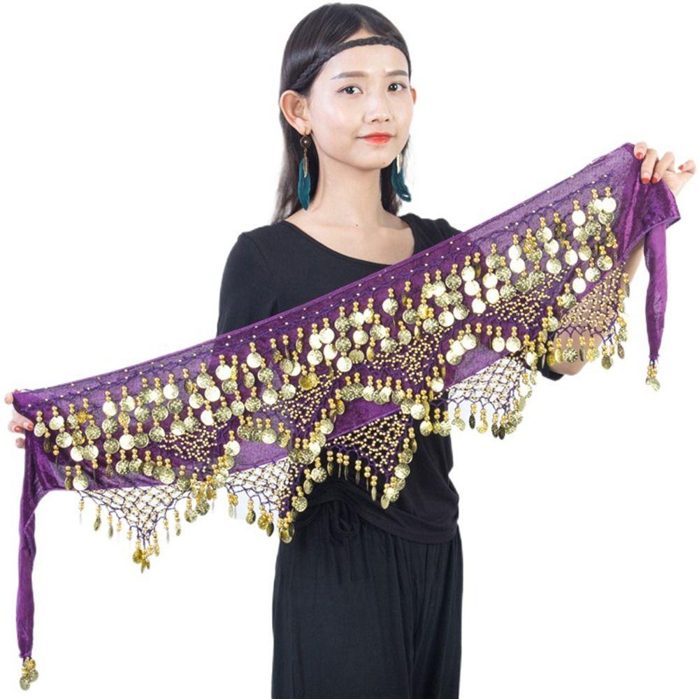 Accessories Indian Dance For Women Triangle Sequins Belly Dance Costumes Belly Dance Belt Chain