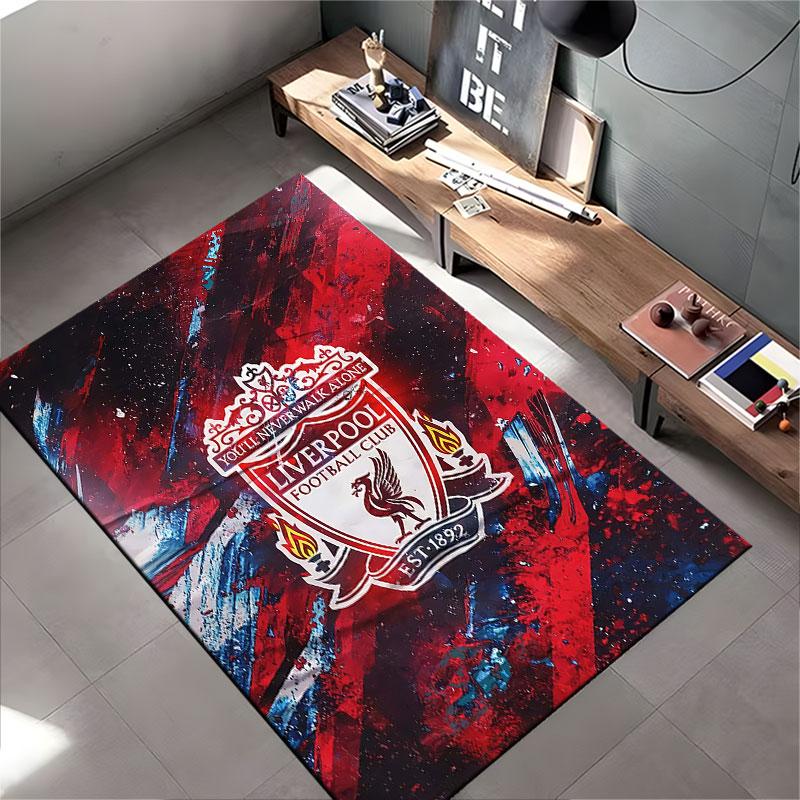 Liverpool Football Club Logo Carpet Suitable As a Non-slip Mat for the Living Room or Bedroom Sofa
