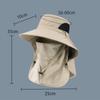 Fisherman Hat Summer Sun Hat Men'S Outdoor Mountaineering Hat Fishing Face Covering Wide Brim Sun Hat