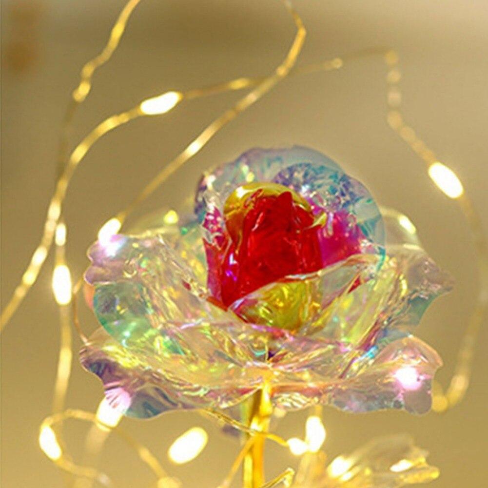 Starry Sky Rose LED Light for Girlfriend Wife Friend Parties Weddings Decoration