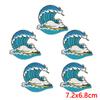 10pcs Lots Summer Wave Slippers Embroidered Patches On Clothes Shell Coral Patch Iron On Patches For Clothing Hats Jackets Diy 