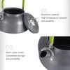0.8L Outdoor Teapot Set Aluminum Portable Camping Coffee Pot for Hiking Fishing Picnic