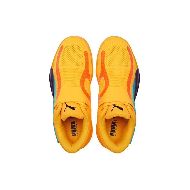 Puma Rise Nitro Mens Low Top Basketball Shoes Yellow 377012-01