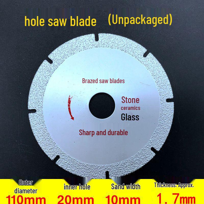 Brazed Diamond Saw Blade for Marble, Stone, Ceramic & Glass Cutting