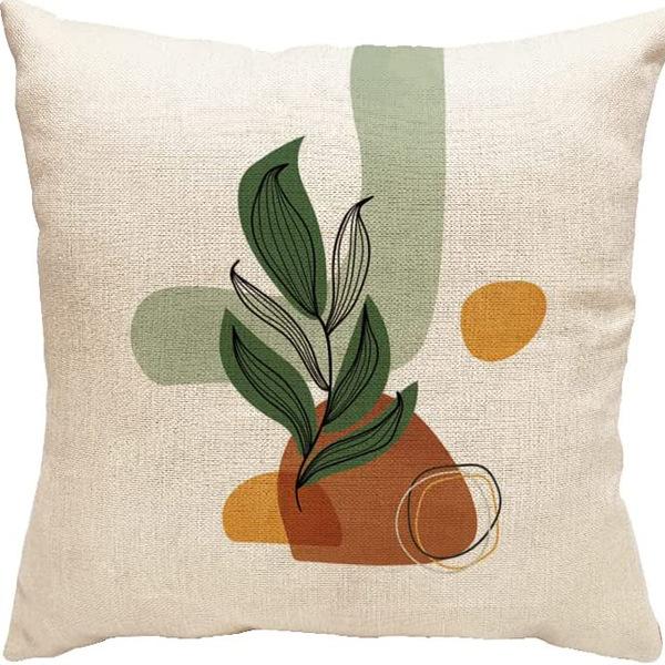 Abstract Pillowcase Sunset Sunrise Line Modern Art Minimalist Living Room Sofa Bay Window Pillow Geometry