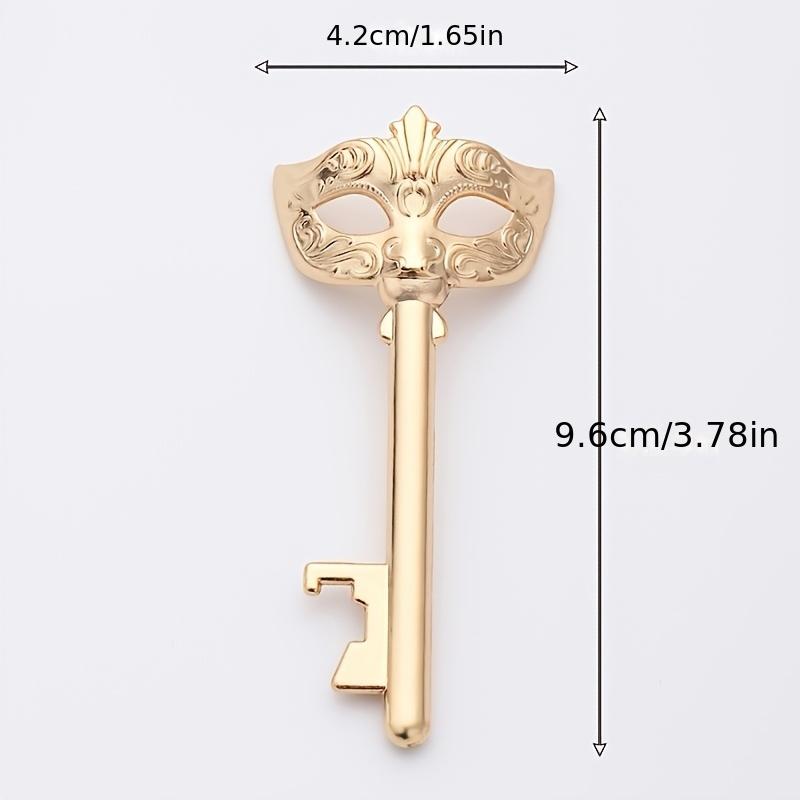 

1 шт. Элегантный маскарадный ключ-открывалка для бутылок - Металлическая открывалка для пива для свадьбы, дня рождения, Рождества, Дня святого Валентина, выпускных подарков