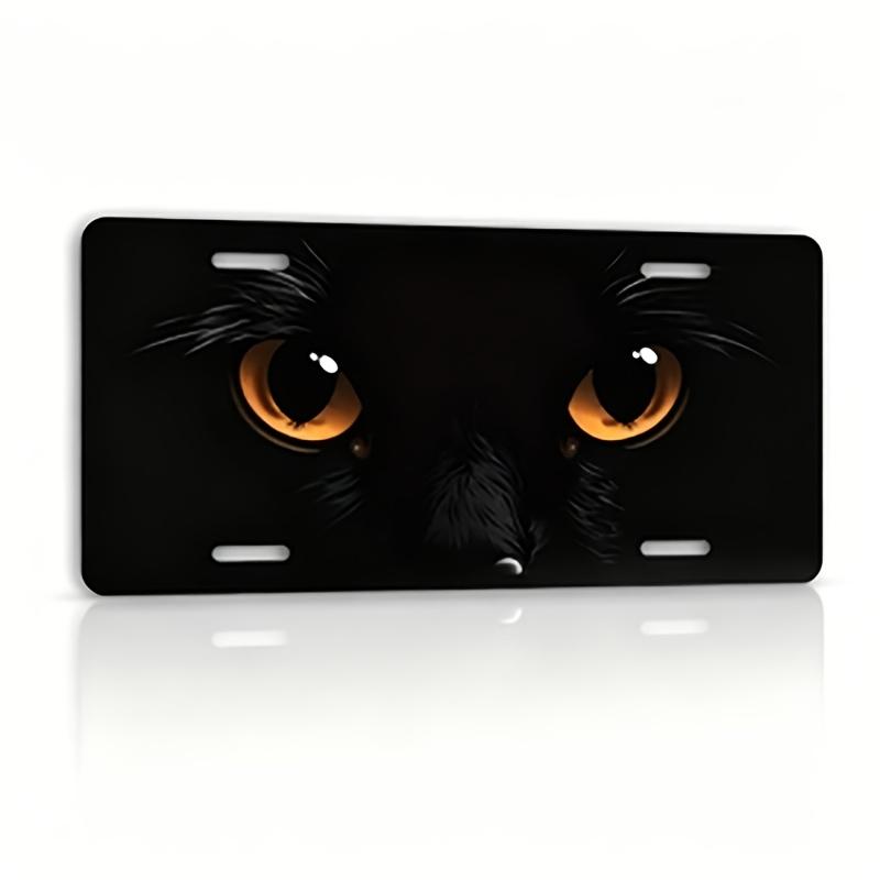 D Flat D Flat Car PCar P Cat Eye Decorative License Plate ScratchResistant UV Ink Printed FadeResistant Pc X
