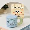 Personalized Little Panda with Lid Cute Cartoon Ceramic Cup High Looking Girl Mug Small Gift Box Set Water Cup