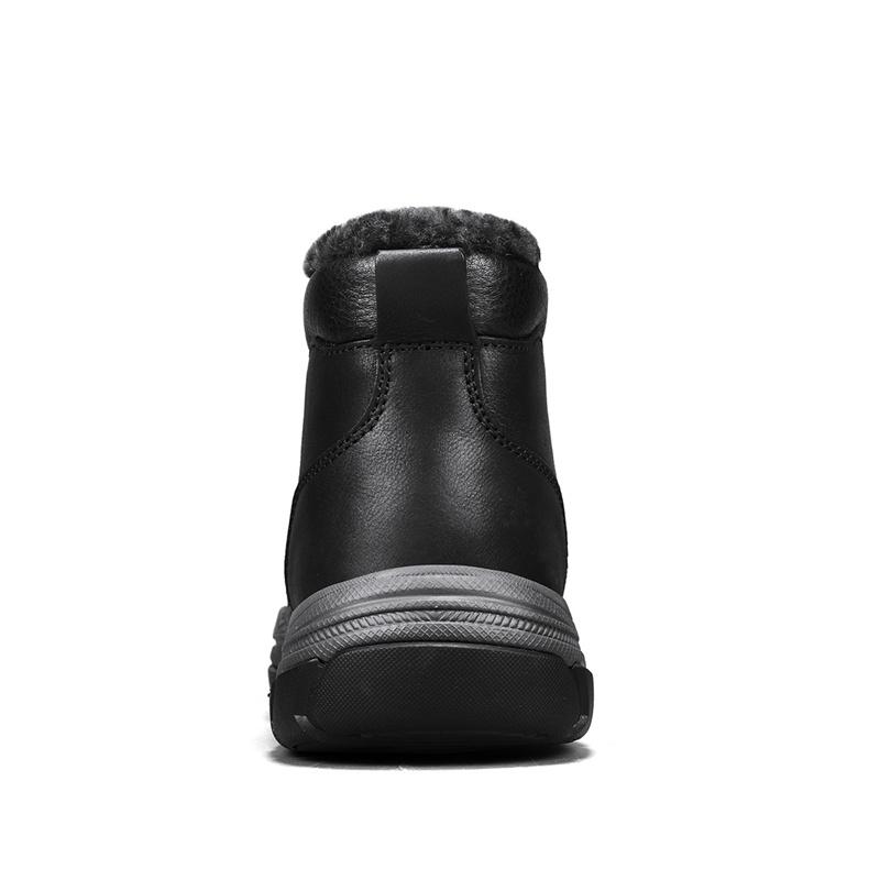 Mens Winter Boots Retro Combat Boots Leather Anti Slip Wear-resistant Outdoor Men's Winter Boots