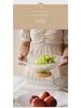 Happy Tao Luxury Glass & Wood Dessert Plate - Ideal for Fruit, Snacks, and Candy