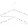 M-Modern-17 Inch Adult Heavy Duty Strong Rose Gold Clothes Hangers, Coat Hangers, Suit Hangers, Shirt Dress Hangers, Heavy Duty