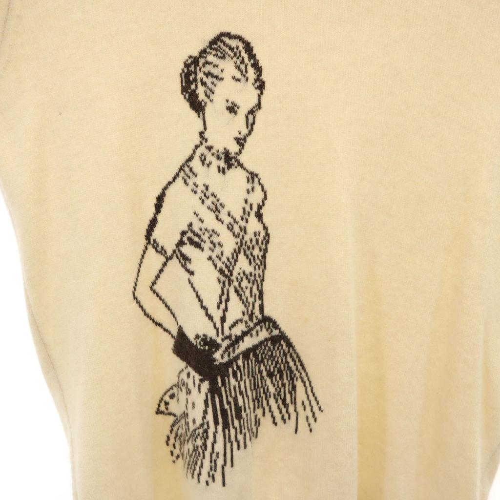 BALLANTYNE Long sleeve sweater 38 beige knit Women Used