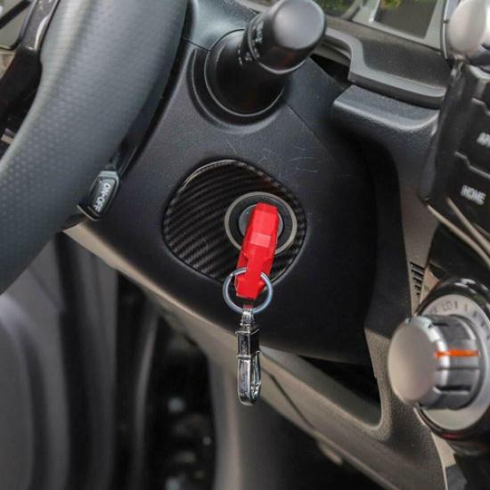 Carbon Fiber Interior Ignition Switch Lock Trim Ring Bezel For 4runner SUV 2010+