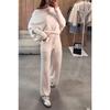 BITCED Women's Fashion Casual Long Sleeve O-Neck Pants Suits