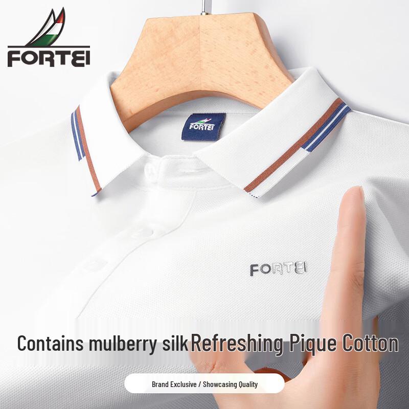 Men s Silk-Blend Pique Polo Shirt XL