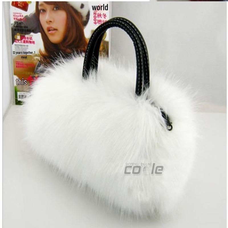 Зимняя сумка через плечо REWELL из искусственного меха