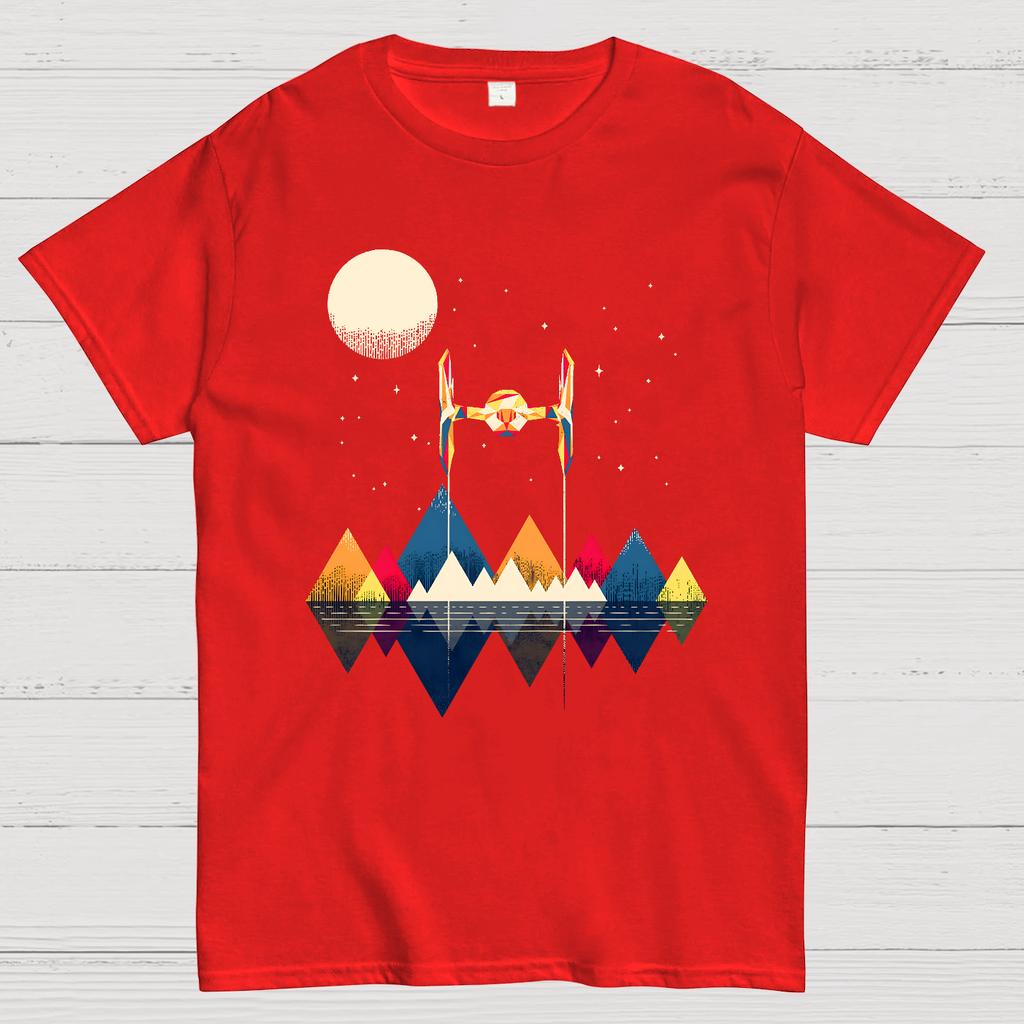 Classic Tie Fighter 100% Cotton Summer Casual Cool Loose T-Shirt