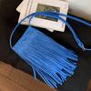 Niche Retro Fringed Mobile Phone Bag Women's 2025 New Suede Fashion Going Out Messenger Bag Casual Shoulder Bag