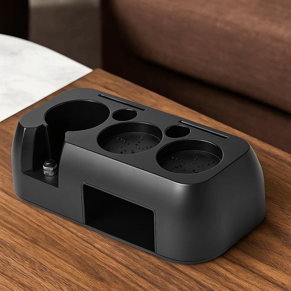 Household Universal Coffee Tamper Station Non Slip Base 51-58mm Espresso Tamper Holder ABS Coffee Portafilter Storage Rack Cafe