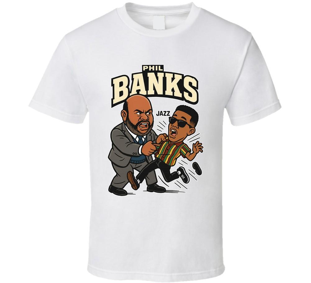 Phil Banks The Fresh Prince Of Bel-air Caricature Retro Look Fan T Shirt Mens Womens Tees Top L