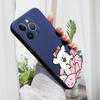 Cute Bow Puppy Phone Case for iPhone 15 14 13 12 11 Samsung Galaxy A12 A52 S24 S23 Xiaomi POCO Redmi Soft Square Liquid Silicone Cover Casing