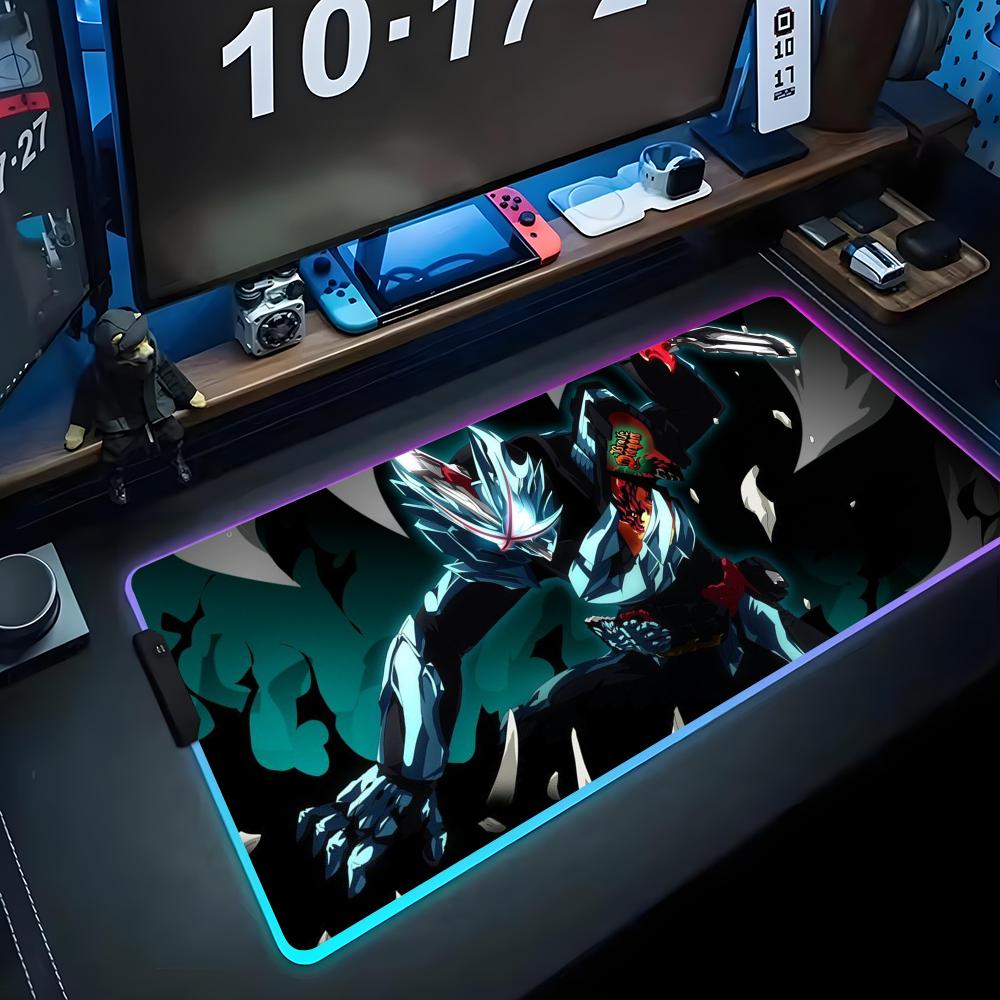 

коврик для мыши rider saber RGB Игровой коврик для мыши Большой светодиодный коврик Настольный коврик для ПК Светящийся коврик для мыши Большие коврики для клавиатуры Настольный ковер с подсветкой RGB600x300x3mm