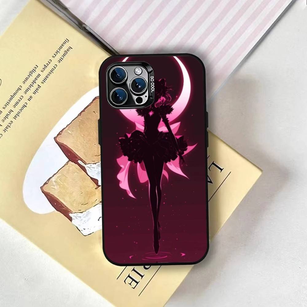 S-Sailor M-Moons Phone Case For iPhone 17,16,15,14,13,12,11 Plus,Pro Max,XS,Colorful Silver Black Cover
