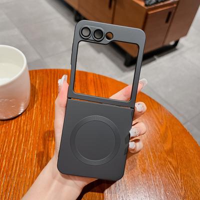 Etui na telefon komórkowy Samsung ZFlip7 z płynną magnetyczną przyssawką, odpowiednie dla Flip6, metaliczne w dotyku, ZFlip5, miękka powłoka TPU, pełne opakowanie