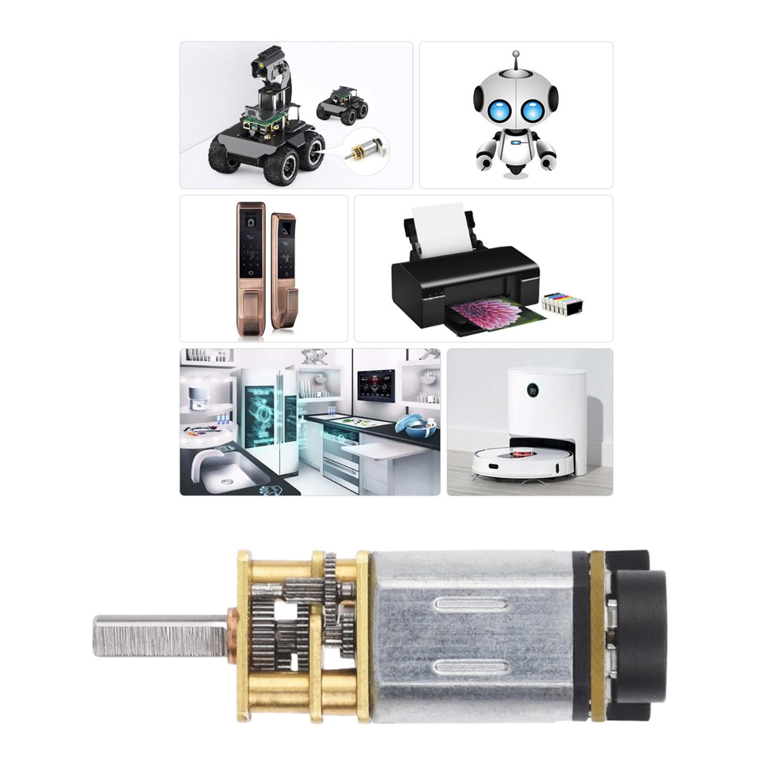 

Gear Motor Precise Reduction Motor 200RPM Electric Motor Deceleration Gear with 6 Pin Connector Magnetic Hall