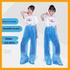 Thickened Unisex Waterproof Rain Pants with Sealed Foot Cover for Outdoor Activities