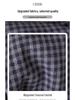 Women's Retro Plaid Wool Fleece-Lined Wide-Leg Pants - Casual Loose Fit for Autumn and Winter