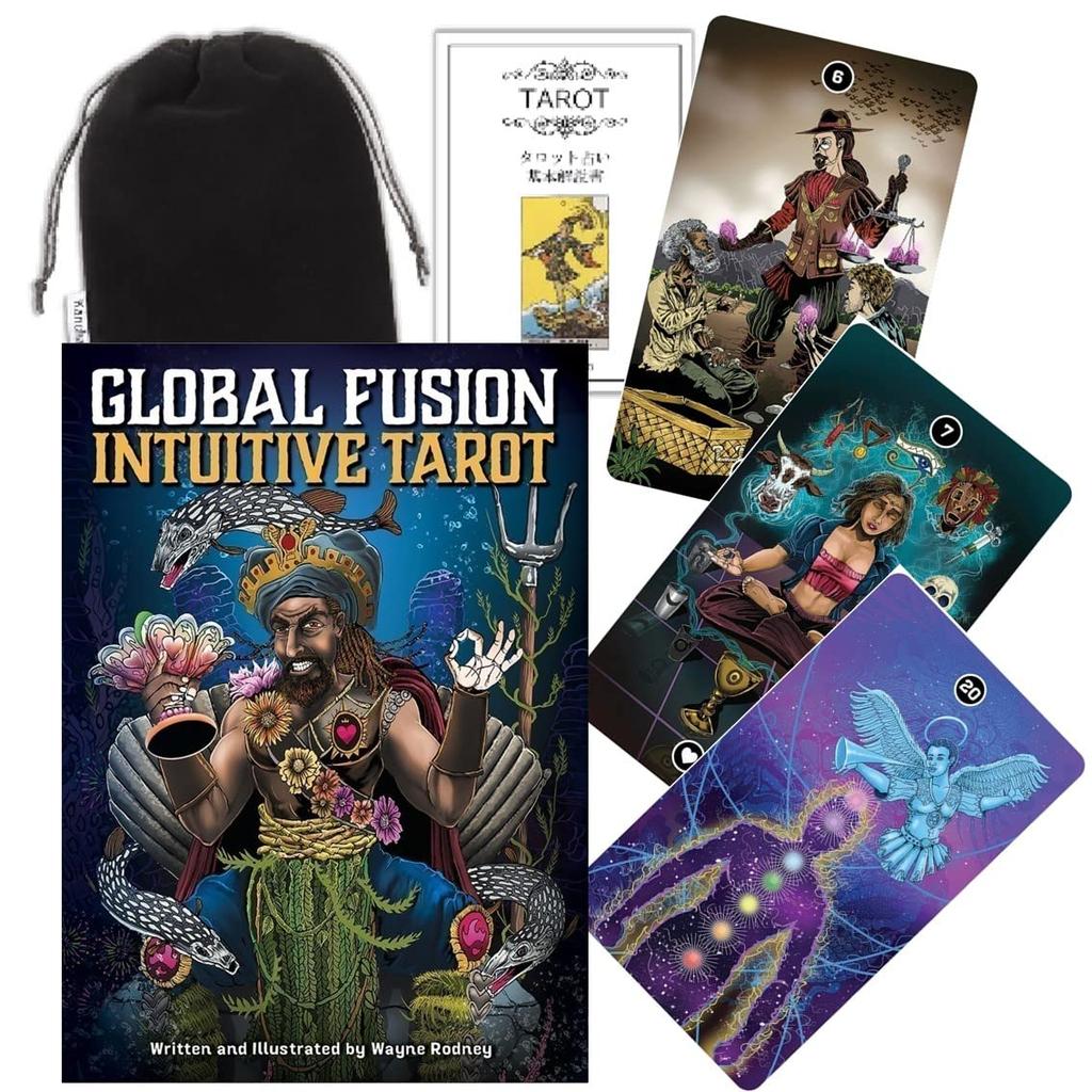 Kancharo Tarot Card Set Fusion Intuitive Includes Japanese Tarot Card Instructions Pouch 78-Card [Global Tarot] & (Authentic)