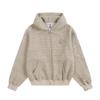 Spot Autumn Stripe Hooded Sweater Jacket Women's New Niche Design Casual Loose American Cardigan #2237