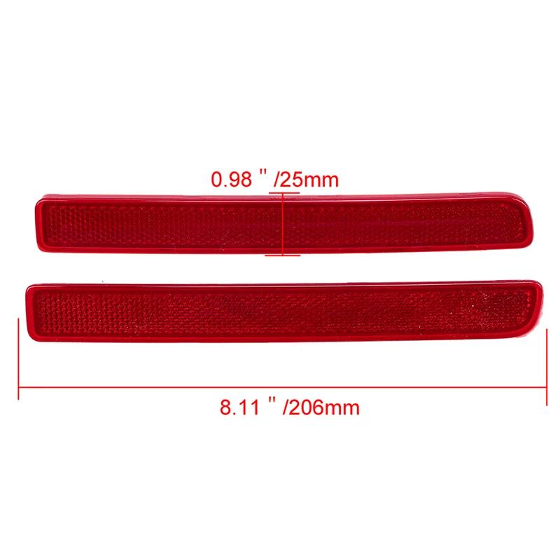 Car Rear Bumper Reflector Red Lens Warning Strip XFF500020 XFF500030 for Land Rover Discovery 3 2004-2009