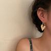 Trending Baroque Heart Tassel Drop Earrings New Design Fashion Asymmetric Imitation Pearl DangleEarring for Woman Party Jewelry