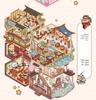 3D Cottage Landscaping Sticker Book: Children's Miniature Scenes for Decompression and Collage
