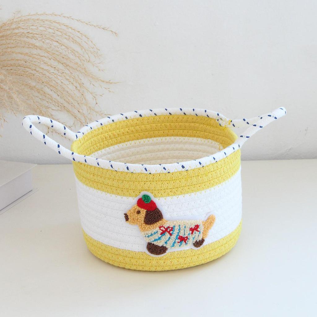 In-Style Handmade Woven Storage Basket for Office and Home
