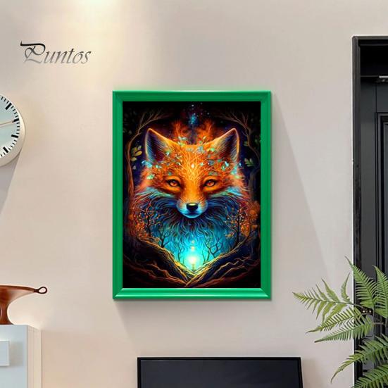 

1 комплект, картина со стразами в виде лисы и инструменты для сверления на холсте, животное, 5D полная дрель, сделай сам, поделки, горный хрусталь, художественный комплект для рисования, подарок для начинающих, взрослых, детей C