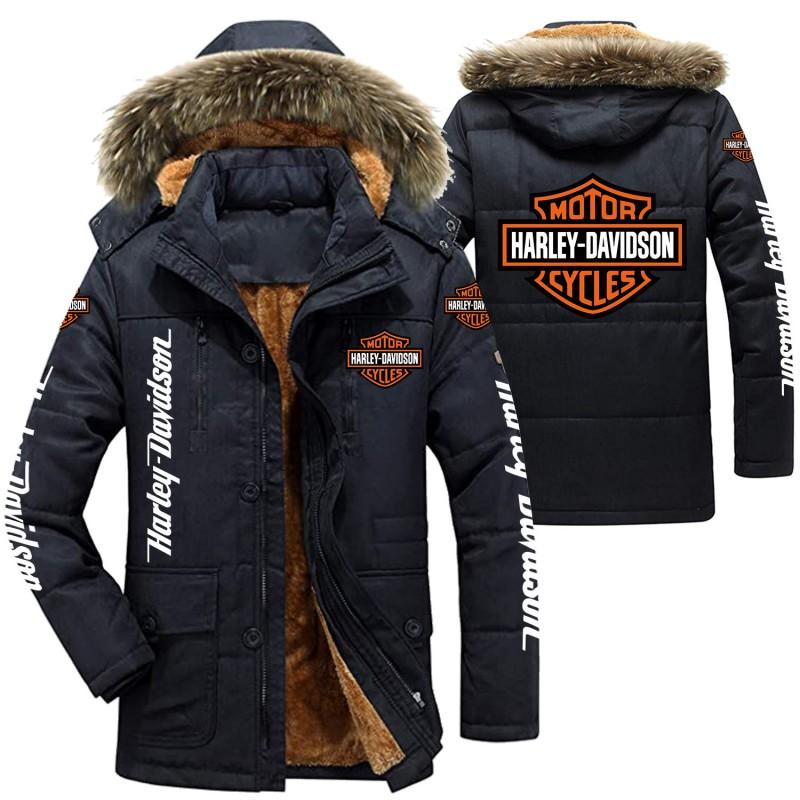 Mens Winter Cotton Padded Jacket - Printed Car Hooded Coat Urban Youth