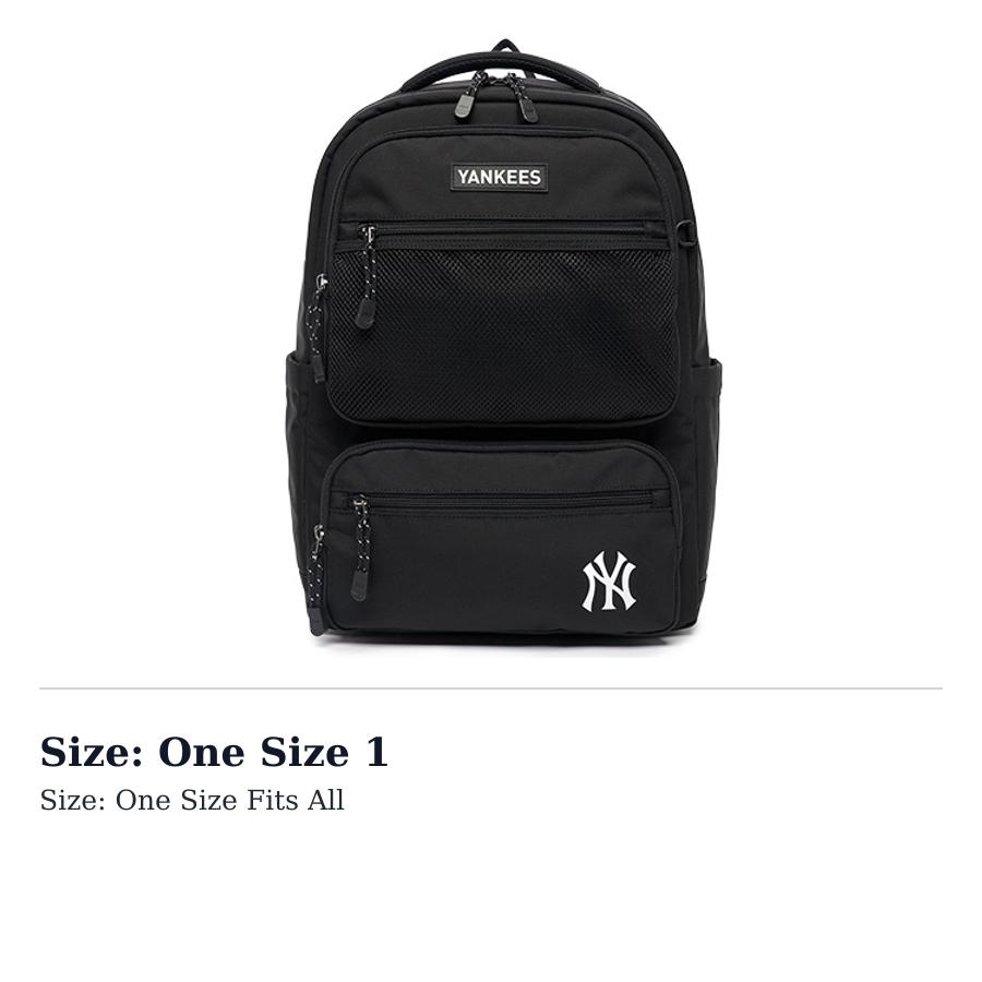 MLB Nylon Backpack Regular Mens Black 7ABKB013N-50BKS One Size 1