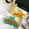 1pc Cartoon Goldfish Grab Clip Back Head Hair Bun Claws Long Hair Clip Shark Clip Hair Accessories For Female