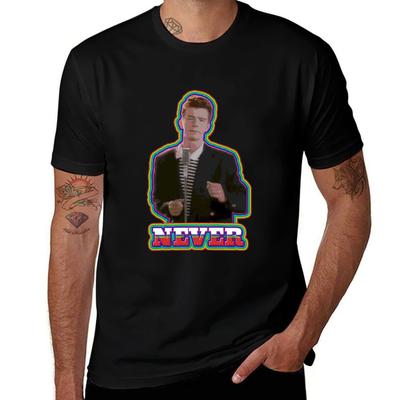 Rick Astley Rick Astley Rick Astley Yyyy Tshirt Large Size Basic Casual Tshirt