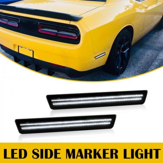 

For 2015-22 Dodge Challenger Side LED Marker Turn Signal Rear Light Bumper Light