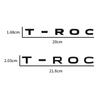 Decoración de Coche 3D ABS Cromado Insignia Emblema Maletero Coche Pegatina Para Volkswagen TROC T-ROC Logo Accesorios de Coche