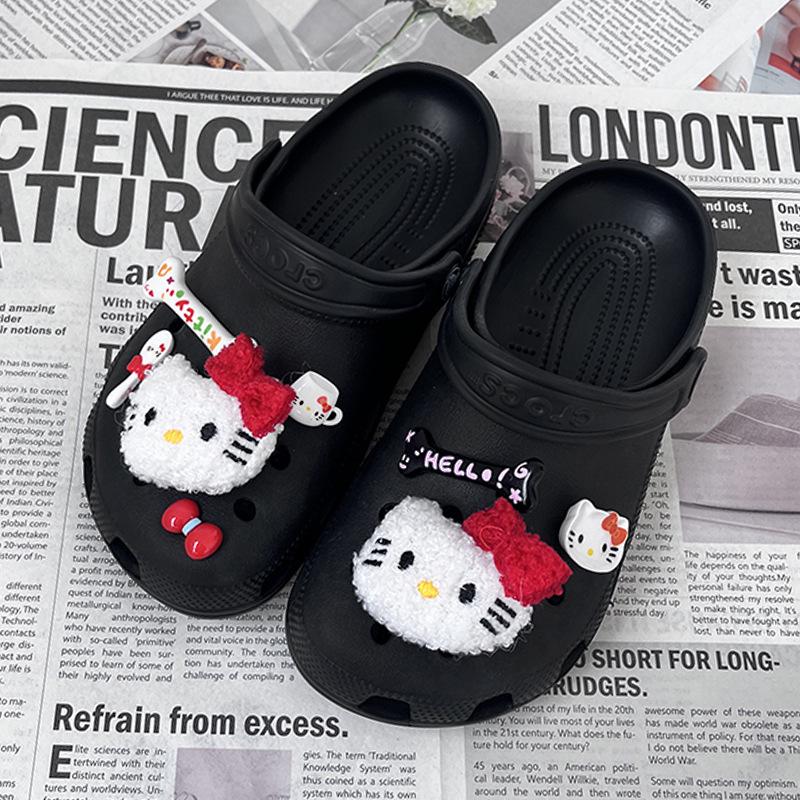 Croc Accessories: DIY Barbie Pink Y2K Emo Shoe Charms with Dark Butterfly Heart Design